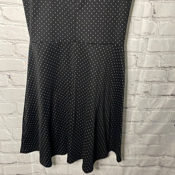 H&M Sleeveless Polka Dots Black White Skater Dress Size Small - Picture 7 of 9